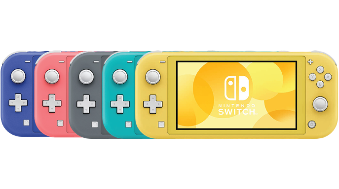 מסך מגע LCD בגודל 5.5" ברזולוציה 1280x720. גובה: 9 ס"מ, אורך: 21 ס"מ, משקל: 275 גרם (כולל Joy-Con).