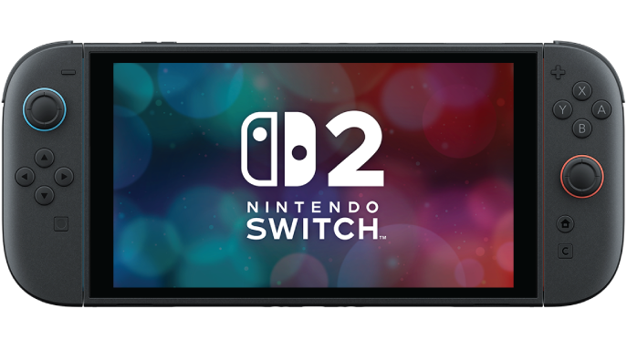 מסך מגע LCD בגודל 7.9" אינץ׳ ברזולוציה 1920x1080, גובה: 13.9 ס״מ, אורך: 24.2 ס״מ (כולל Joy-Con 2), משקל: 272 גרם.