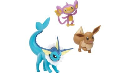 ⁦סט פסלוני פוקימון - Aipom, Eevee, Vaporeon⁩ – תמונה ⁦2⁩
