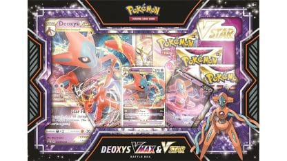 מארז קלפי פוקימון - Deoxys/Zeraora VMAX & VSTAR Battle Box