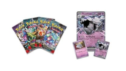 ⁦מארז קלפי פוקימון - Pokémon TCG Houndstone ex Box⁩ – תמונה ⁦2⁩