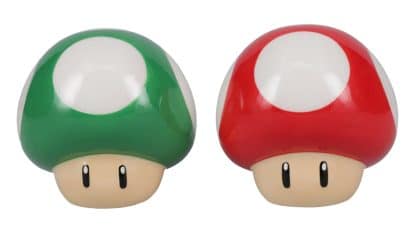 ⁦סט מלח ופלפל בצורת פטריות מעוצב-Super Mario⁩ – תמונה ⁦2⁩