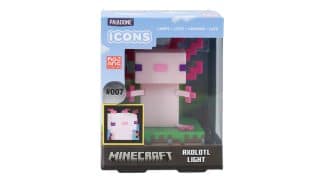 מנורת לילה מעוצבת - Minecraft Axolotl