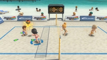 צילום מסך 2 למשחק: Go Vacation לקונסולת נינטנדו סוויץ' דמויות משחקות כדור-עף