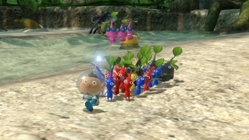 צילום מסך 1 מתוך המשחק: Pikmin 3 Deluxe הקבוצה שנבנתה במסע