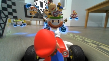 צילום מסך 3 למשחק: Mario Kart Live: Home Circuit לקונסולת נינטנדו סוויץ' מריו במירוץ