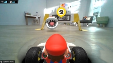 צילום מסך 1 למשחק: Mario Kart Live: Home Circuit לקונסולת נינטנדו סוויץ' מריו במירוץ