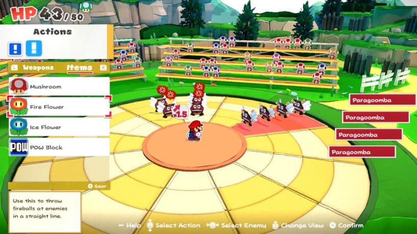 צילום מסך 3 מתוך המשחק Paper Mario: The Origami King