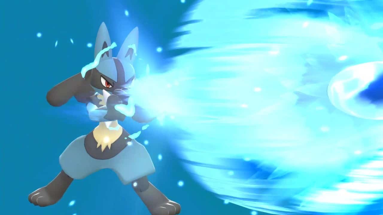 משחקים Pokémon Brilliant Diamond & Pokémon Shining Pearl לנינטנדו סוויץ' - לוקאריו בקרב
