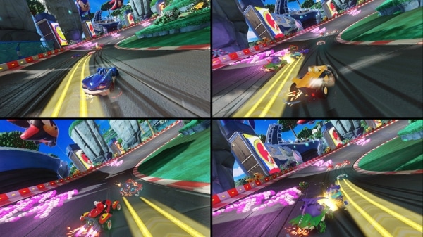 צילום מסך למשחק: Team Sonic Racing לקונסולת נינטנדו סוויץ' מירוץ קבוצתי