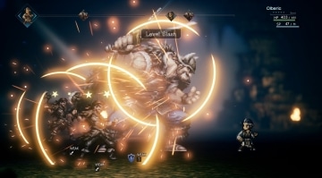 צילום מסך 1 מתוך המשחק: Octopath Traveler דמויות בקרב