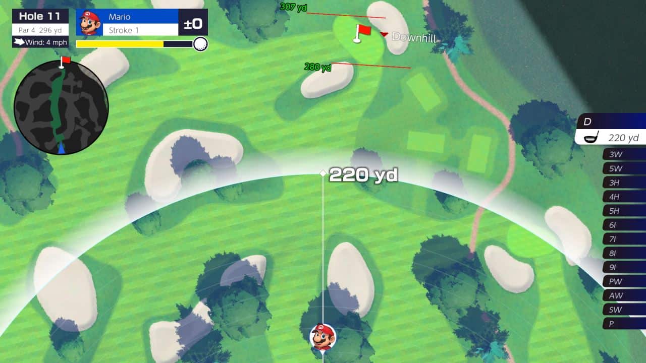 משחק Mario Golf: Super Rush לנינטנדו סוויץ' - Top down