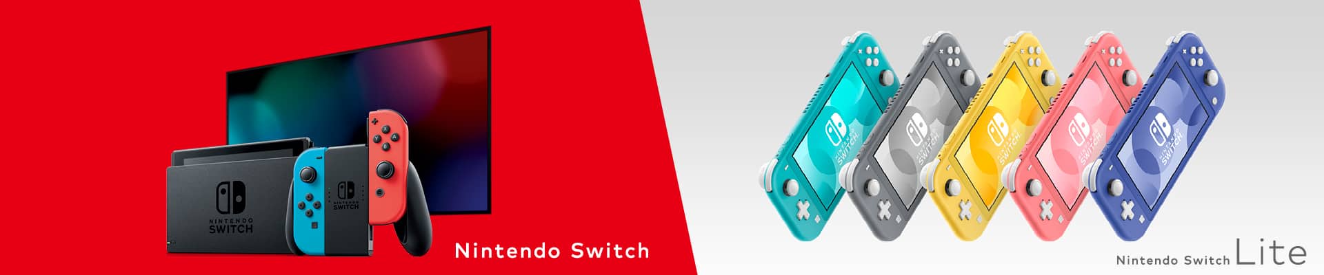 nintendo switch banner with lite