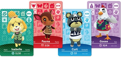 קלפי amiibo של animal crossing