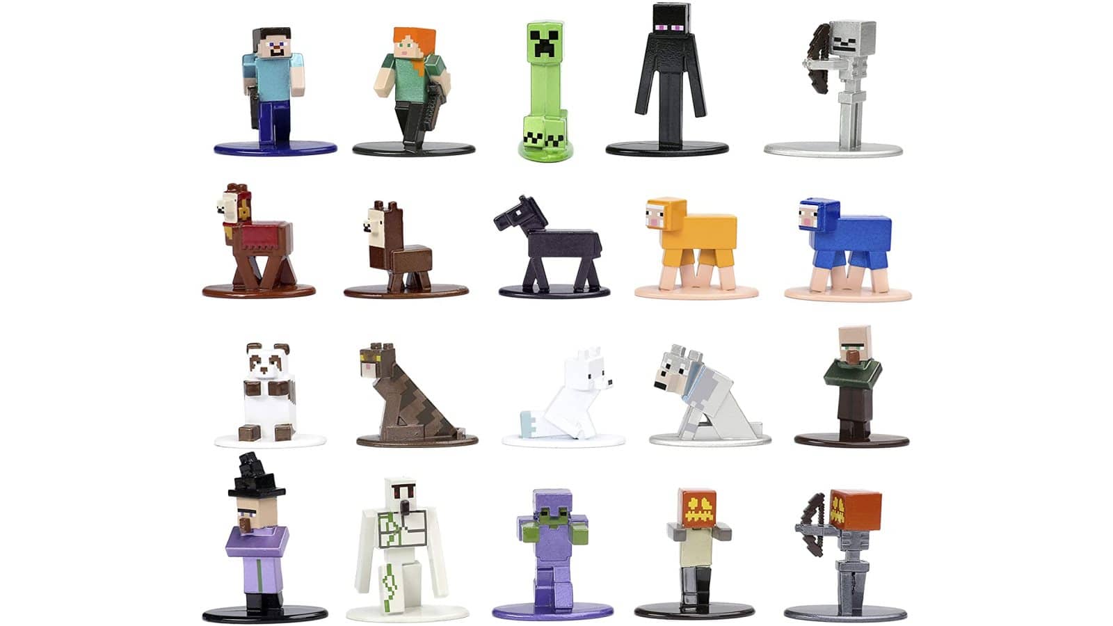 Minecraft Die-cast Metal Collectible Figures 20-Pack Wave 5