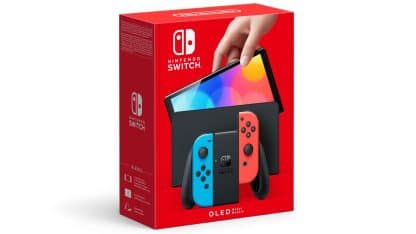 Nintendo Switch (דגם OLED) אדום & כחול