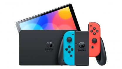 ⁦Nintendo Switch (דגם OLED) אדום & כחול⁩ – תמונה ⁦2⁩