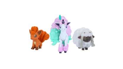 ⁦סט פסלוני פוקימון - Wooloo, Vulpix, Galarian Ponyta⁩ – תמונה ⁦2⁩
