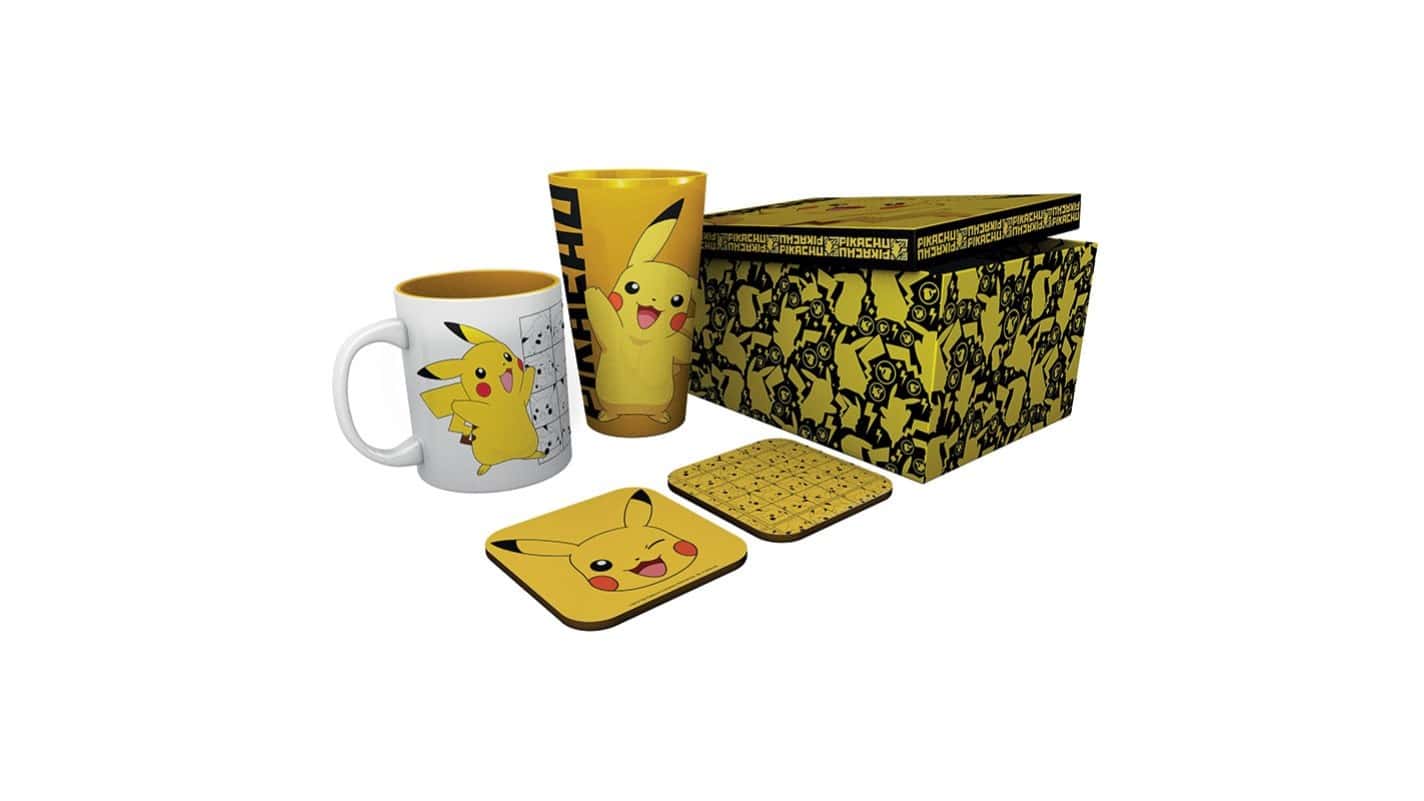 כוס + ספל + 2 תחתיות - Pikachu