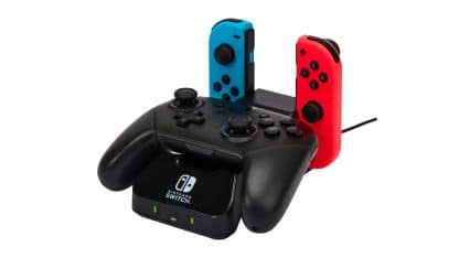 תחנת טעינה לשלט אלחוטי וזוג שלטי Joy-Con