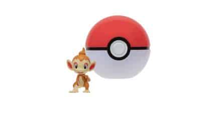 ⁦סט פסלון פוקימון - Chimchar + Poké Ball⁩ – תמונה ⁦2⁩