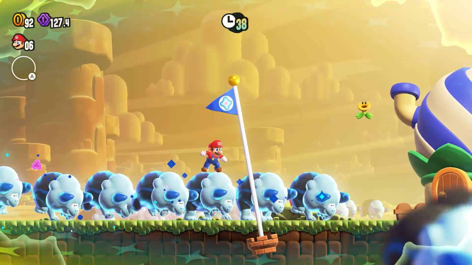Super Mario Bros. Wonder דגל צ'קפוינט