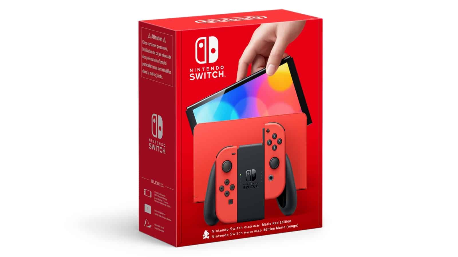 Nintendo Switch (דגם OLED) - מהדורת Mario Red
