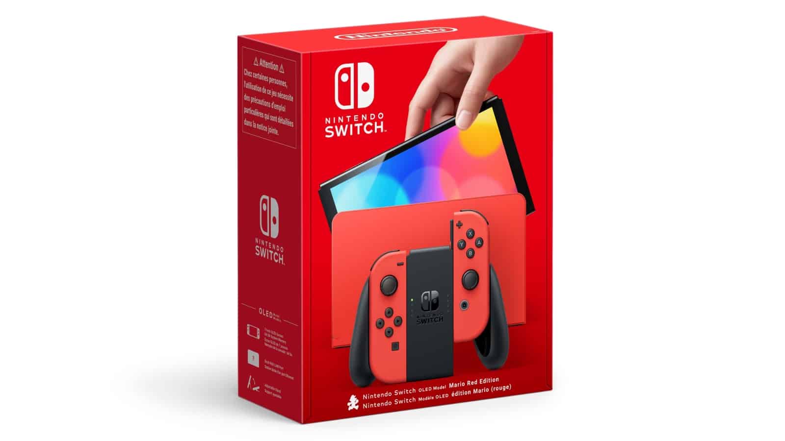 Nintendo Switch (דגם OLED) - מהדורת Mario Red