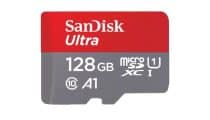 כרטיס זיכרון SanDisk Ultra UHS I 128GB MicroSD Card
