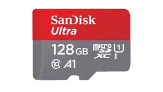 כרטיס זיכרון SanDisk Ultra UHS I 128GB MicroSD Card