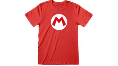 חולצה- Super Mario - Mario Badge- אדום