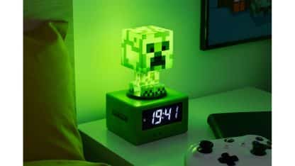 שעון מעורר עם תאורה - Minecraft Creeper