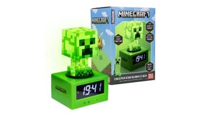 שעון מעורר עם תאורה - Minecraft Creeper