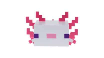 מנורה מעוצבת - Minecraft Axolotl