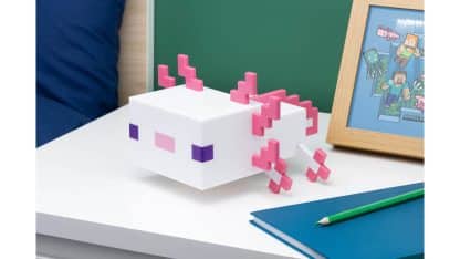מנורה מעוצבת - Minecraft Axolotl