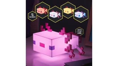 מנורה מעוצבת - Minecraft Axolotl