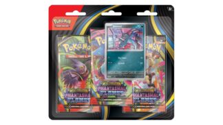 מארז קלפי פוקימון - Mega Evolution – Phantasmal Flames 3-Pack Blister