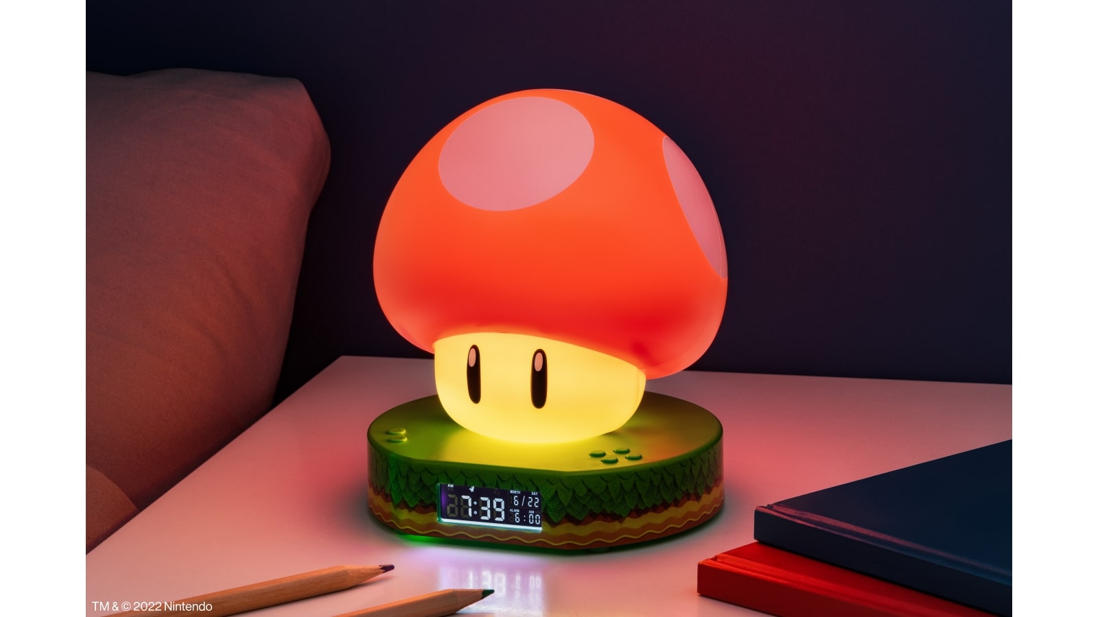 שעון מעורר עם תאורה - סופר מאשרום