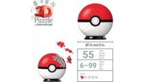 פאזל תלת ממד - Pokémon Poké Ball (54 חלקים)