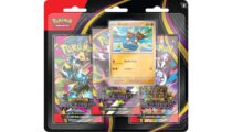 מארז קלפי פוקימון | Mega Evolution – Pitch Black 3-Pack Blister