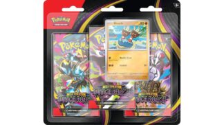 מארז קלפי פוקימון | Mega Evolution – Pitch Black 3-Pack Blister