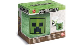 ספל קרמי עם כיסוי פרוותי - Minecraft